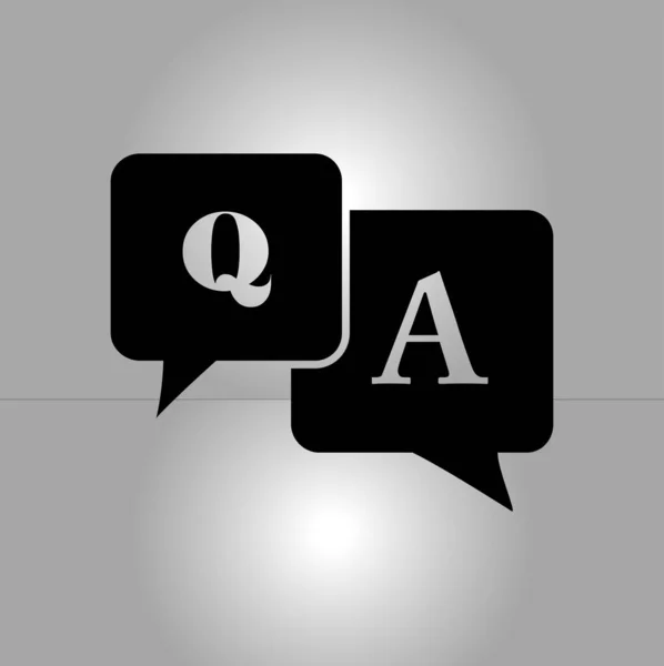 Question Answer Icon Sign Symbol Speech Bubbles Question Answer — Stock Vector