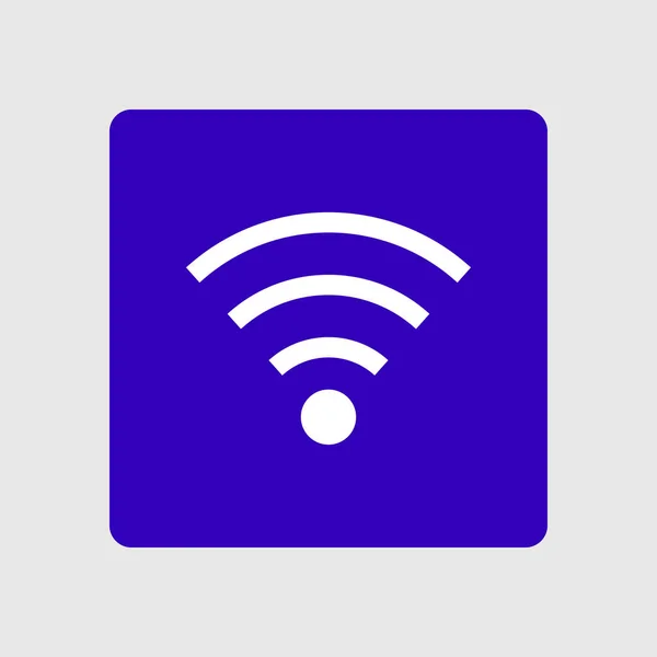 Symbole Wifi Icône Réseau Sans Fil Vectoriel Conception Plate — Image vectorielle