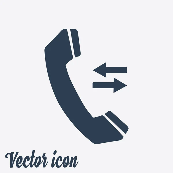Telefon Symbol Flachen Design Stil Vektor Folge — Stockvektor