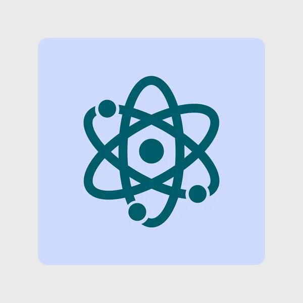 Atomzeichen Simbol Atomteil Ikone — Stockvektor