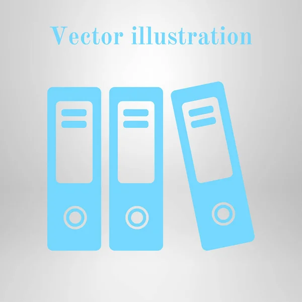 Office Folders Papers Documents Archives Folder Icon — Stock Vector