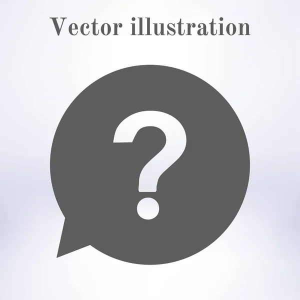 Point Interrogation Icône Signe Symbole Aide Panneau Faq Style Design — Image vectorielle