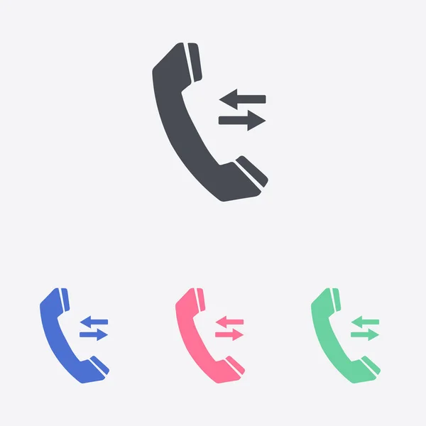 Telefon Symbol Flachen Design Stil Feedback Symbol — Stockvektor