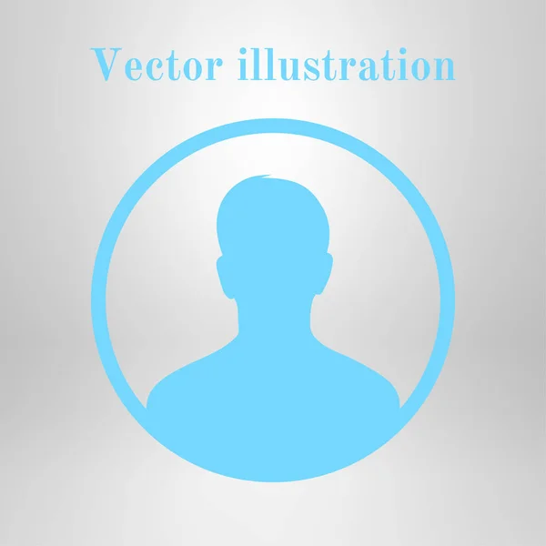 Icono Signo Usuario Símbolo Persona Avatar Humano Estilo Plano Eps — Vector de stock
