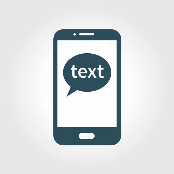 Celular Conversando Icon Mobile Telefone Representando Web Bate Papo Diálogo —  Vetores de Stock