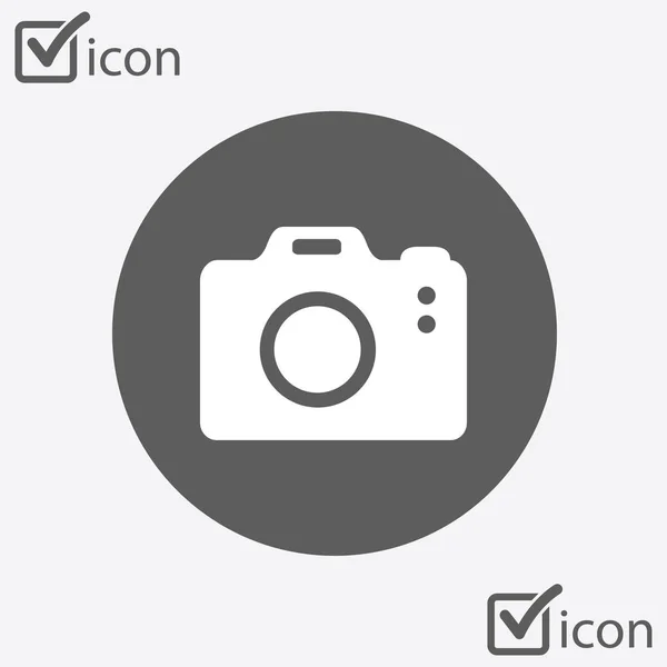 Foto Camera Symbool Pictogram Met Teken Voor Dslr Camera Digitale — Stockvector