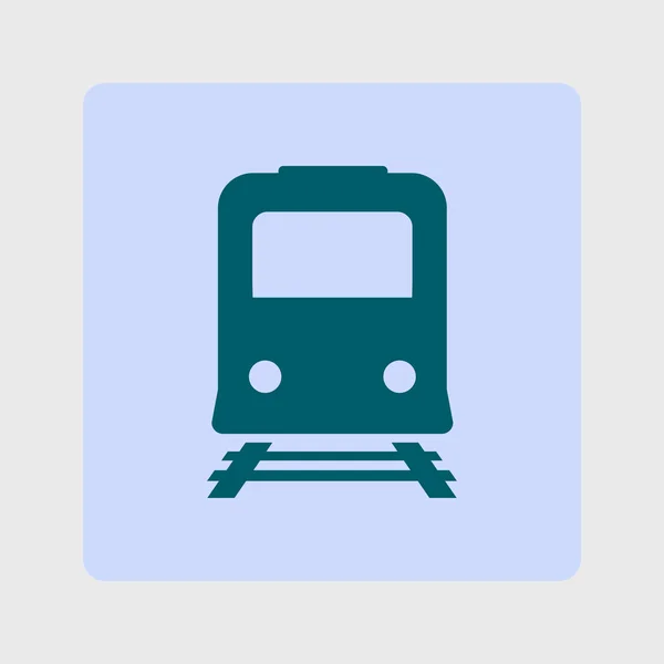 Tren Simgesi Metro Erkek Tren Istasyonu Işareti — Stok Vektör