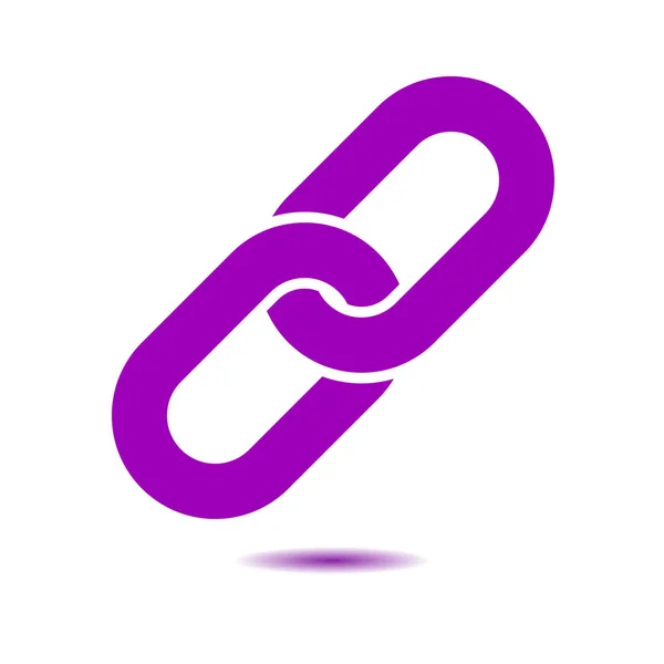 Propojení Jedné Ikony Symbol Tomto Odkazu Řetěz — Stockový vektor
