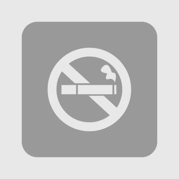 Duman Bir Simge Yoktur Sigara Sembolü Durdurmak Vektör Çizim Filter — Stok Vektör