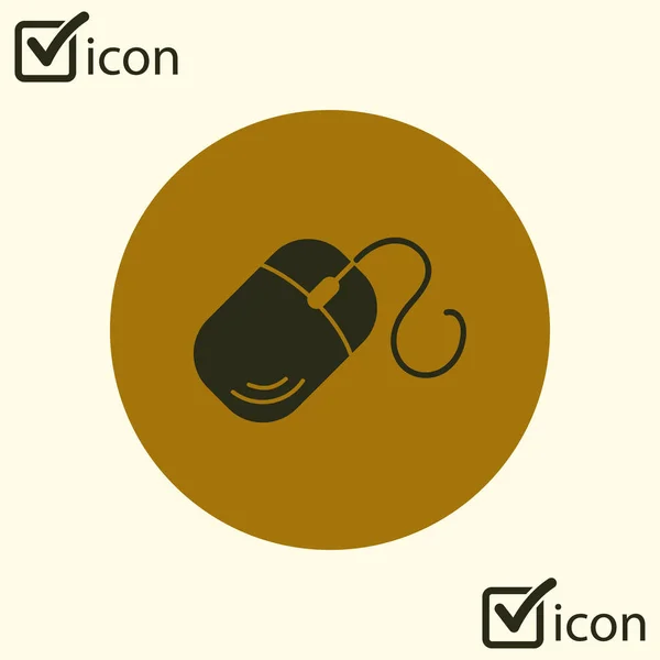 Símbolo Icono Ratón Ordenador — Vector de stock