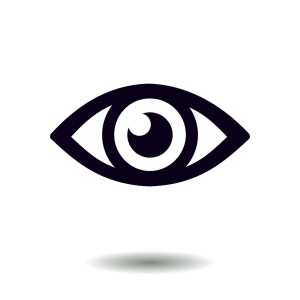 Pictogram Van Een Oog Platte Ontwerpstijl — Stockvector