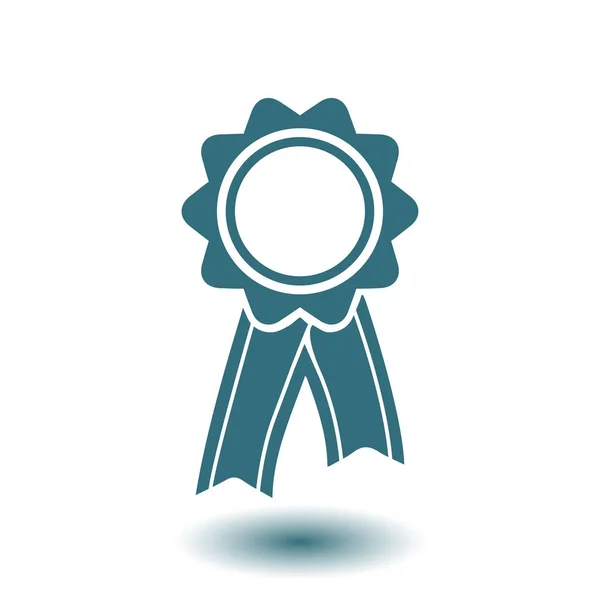 Badge Met Linten Pictogram Award Rozet Met Lint Zeppelin — Stockvector