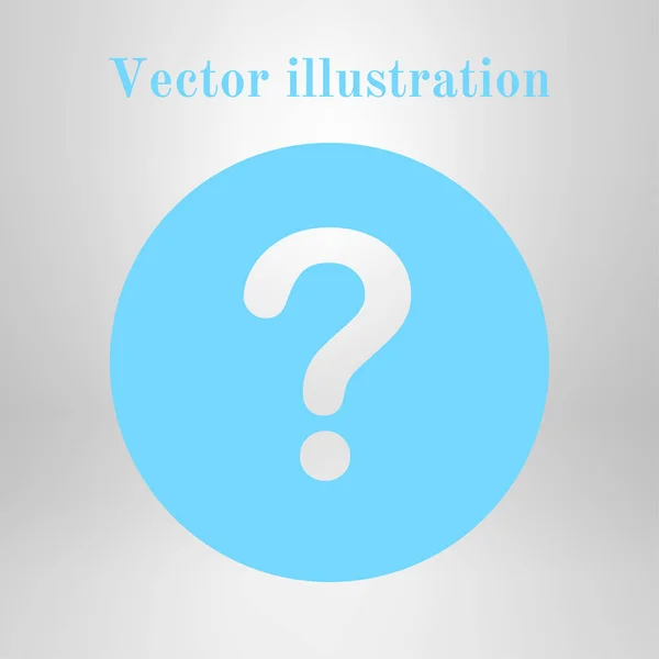 Question Mark Sign Icon Help Symbol Faq Sign Flat Design — Stock Vector