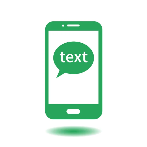 Cellulare Chat Icon Cellulare Che Rappresenta Chat Web Finestra Dialogo — Vettoriale Stock