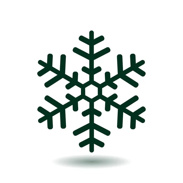Icono Del Copo Nieve Decoración Año Nuevo — Archivo Imágenes Vectoriales