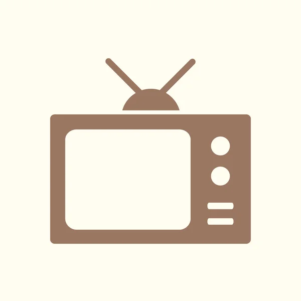 Εικονίδιο Τηλεόραση Επίπεδη Σχεδίαση Στυλ Διανυσματικών Eps — Διανυσματικό Αρχείο