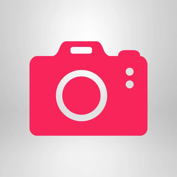 Simbolo Cámara Fotográfica Icono Signo Cámara Dslr Cámara Digital Estilo — Archivo Imágenes Vectoriales