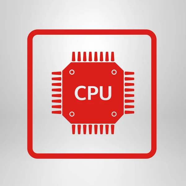 Icona Del Circuito Stampato Schema Tecnologico Simbolo Quadrato Stile Design — Vettoriale Stock