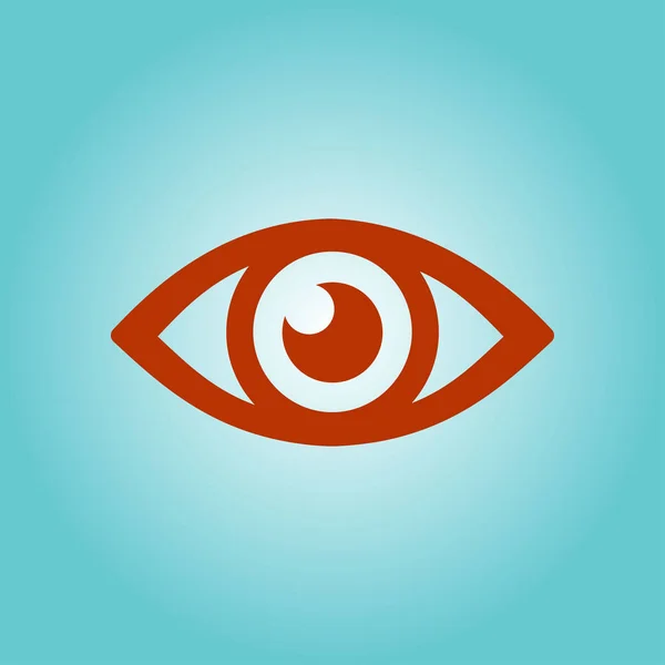 Піктограма Очей Стиль Плоского Дизайну — стоковий вектор