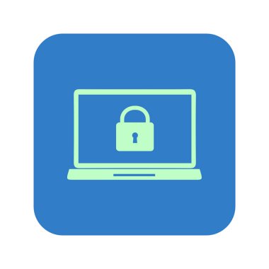 İnternet güvenliği konsepti ikonu. Tanımlama ve koruma simgesi.