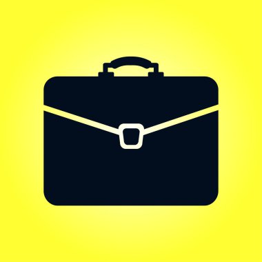 Evrak çantası ikonu, vektör illüstrasyonu. düz tasarım biçimi 