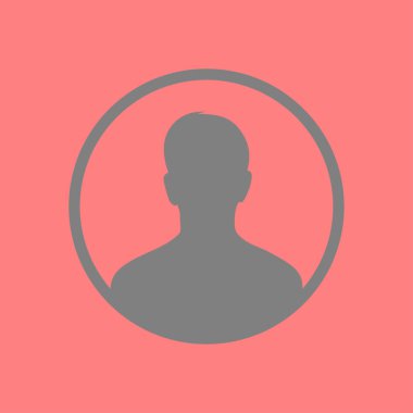 Kullanıcı simgesi simgesi. Kişi sembolü. İnsan avatarı. Düz stil. EPS 10.