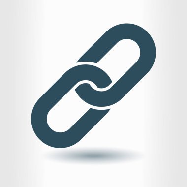 Bağlantı tek simge. Zincir bağlantı erkek.