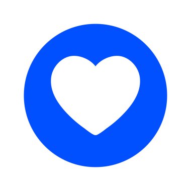 Sevgililer günü, düz kalp simgesi, vektör çizim 