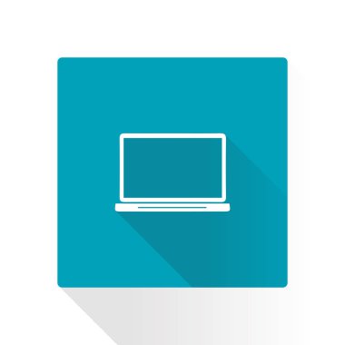 dizüstü bilgisayar kutsal kişilerin resmi, düz tasarım stili, vektör Eps 10, vektör çizim 