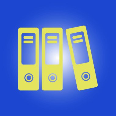 Evrak ve belgeler Office klasörler. Arşiv klasör simgesi. 