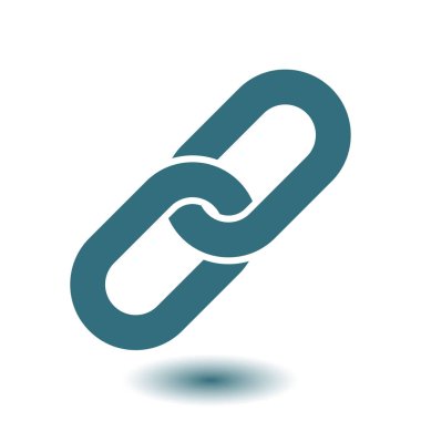 Bağlantı tek simge. Zincir bağlantı erkek.