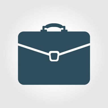 Evrak çantası ikonu, vektör illüstrasyonu. düz tasarım biçimi 