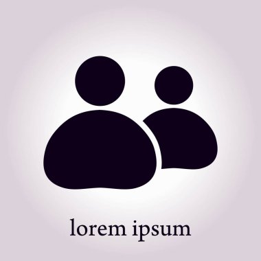 Kişi ya da sosyal işareti simgesi. 