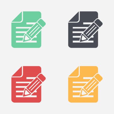 kalem simgesine sahip belge.