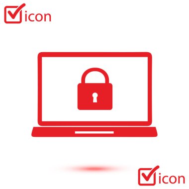 Internet güvenlik kavramı simgesi. Kimlik ve koruma simgesi.