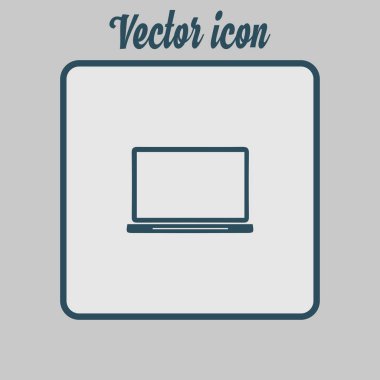 dizüstü bilgisayar kutsal kişilerin resmi, düz tasarım stili, vektör Eps 10, vektör çizim 