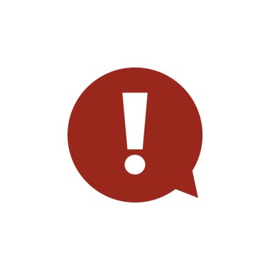  Ünlem işareti. Ünlem işareti. Tehlike uyarı sembolü. Düz tasarım stili. Vektör Eps 10.