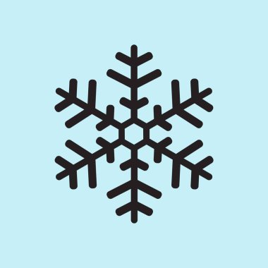 Kar tanesi simgesi. Yılbaşı dekorasyonu.