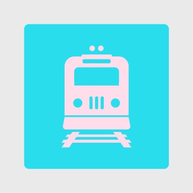 Tren simgesi. Metro erkek. Tren istasyonu işareti.