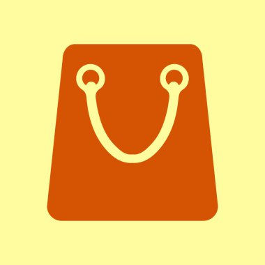 Alışveriş poşeti ikonu. vektör illüstrasyonu