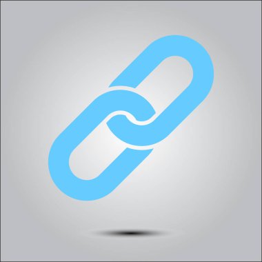 Bağlantı tek simge. Zincir bağlantı erkek.