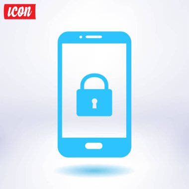 Internet güvenlik kavramı simgesi, kimlik ve koruma sembol, vektör çizim 