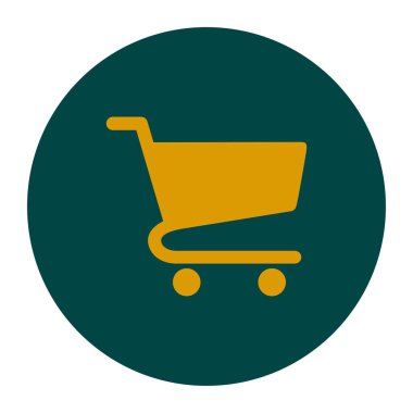 grafik alışveriş düz simgesi