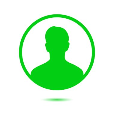 Kullanıcı simgesi simgesi. Kişi sembolü. İnsan avatarı. Düz stil. EPS 10.