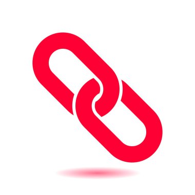 Bağlantı tek simge. Zincir bağlantı erkek.