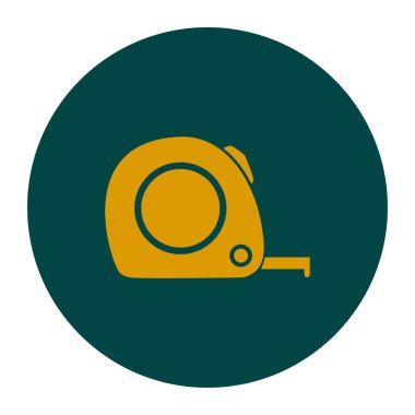  Mezura simgesi. Rulet inşaat erkek.