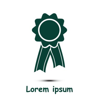  Kurdele simgesi ile rozet. Ödülü rozet şerit erkek ile.