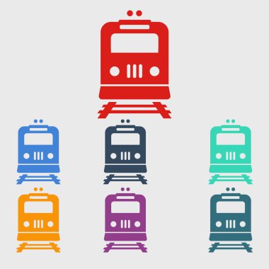 Tren simgesi. Metro erkek. Tren istasyonu işareti.