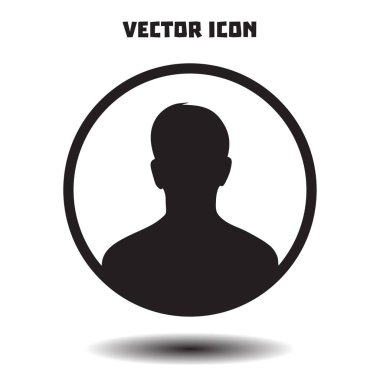 Kullanıcı simgesi simgesi. Kişi sembolü. İnsan avatarı. Düz stil. EPS 10.