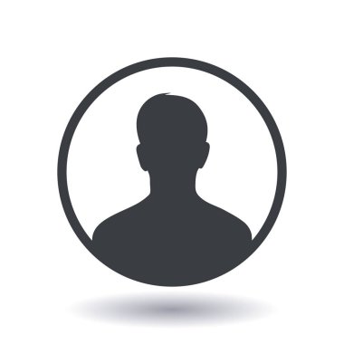 Kullanıcı simgesi simgesi. Kişi sembolü. İnsan avatarı. Düz stil. EPS 10.